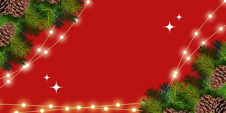 Merry Christmas Red Blank Banner