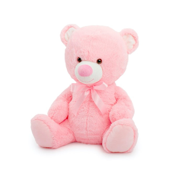 Giant Cuddly Soft Stuffed Pink Teddy Bear