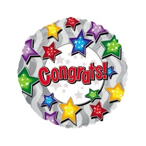 Vhouse Florist Balloon Star printed with Congrats