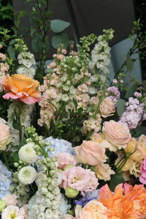Baby shower flowers and floral installation by Vhouse Florist